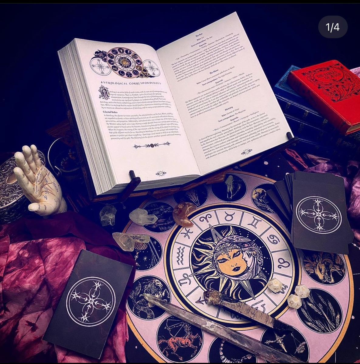 Divination Mat - Astrology Aesthetic (Small: 18”x18”) – Xia Hunt