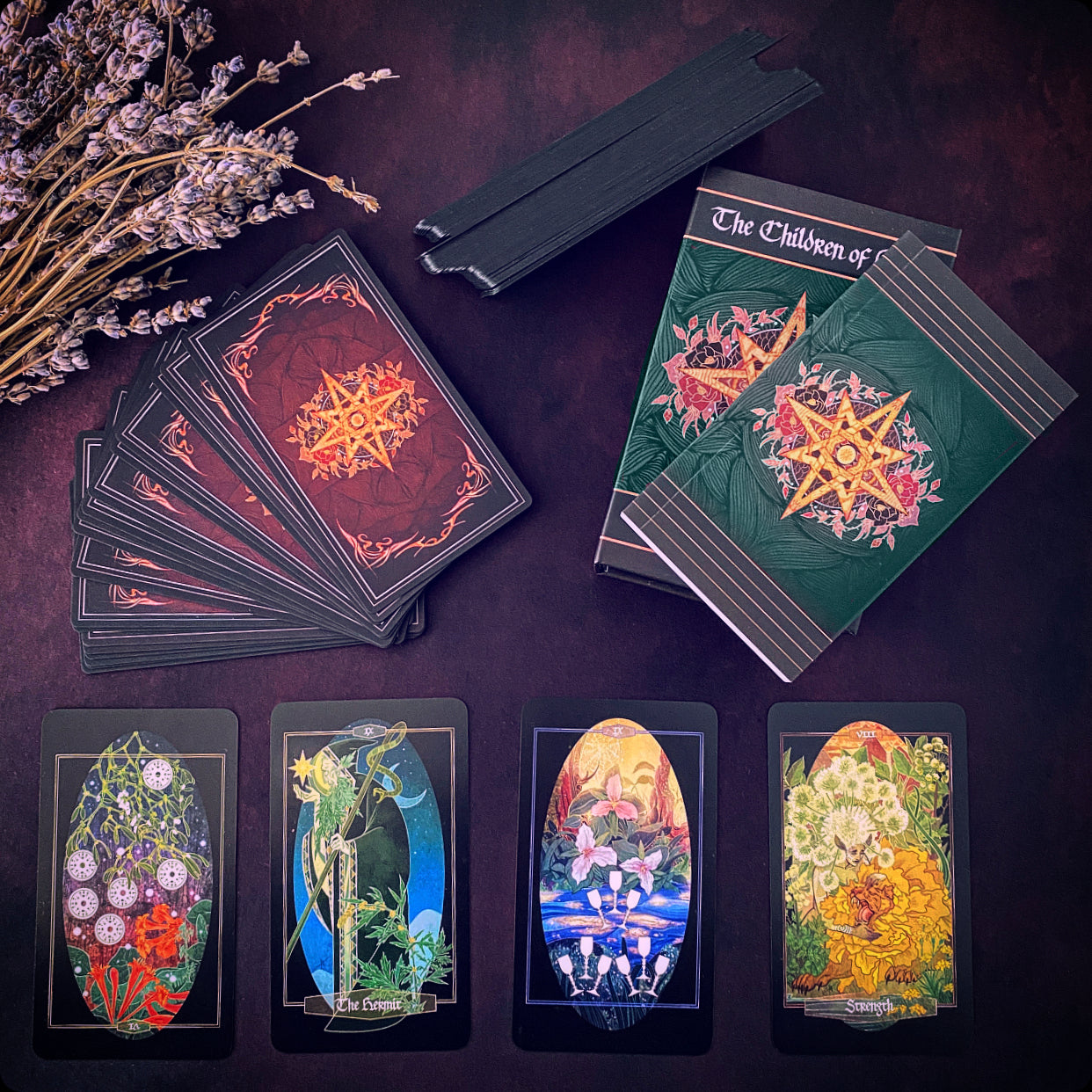 Children of Ostara Tarot Deck & Book Set – Black Edition – Xia Hunt