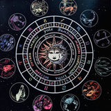 Radiant Astrology Divination Mat & Decan Wheel (Medium: 22”x22”)