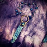 Blue Sky Shadow - Kyanite Talisman Necklaces