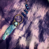 Blue Sky Shadow - Kyanite Talisman Necklaces
