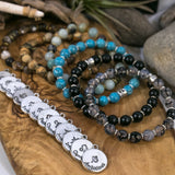 Zodiac gemstone bracelet - charm based on astrological sign