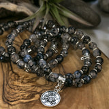 Zodiac gemstone bracelet - charm based on astrological sign