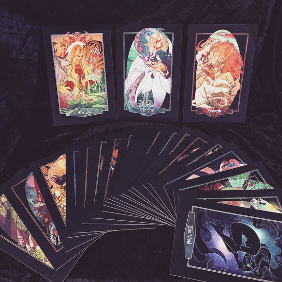 Altar Cards: COMPLETE SET (24 CARDS) The Children of Litha Art Quality Art Prints (9